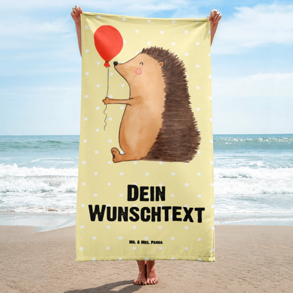 Handtuch mit Namen Igel mit Luftballon Personalisiertes Badehandtuch, Handtuch personalisiert, Handtuch mit Namen, Badetuch personalisiert, Handtuch bedrucken, Saunatuch mit Namen, Handtuch Geschenk, Tiermotive, Gute Laune, lustige Sprüche, Tiere, Igel, Geburtstag, Herzlichen Glückwunsch, Glückwunsch, Geburtstagskind, Ballon, Happy Birthday