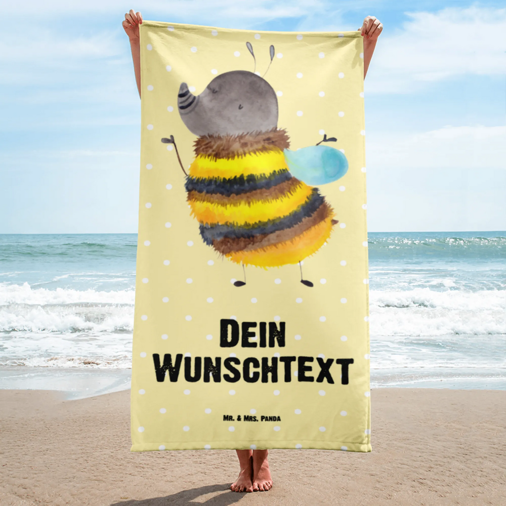 Handtuch mit Namen Hummel flauschig Personalisiertes Badehandtuch, Handtuch personalisiert, Handtuch mit Namen, Badetuch personalisiert, Handtuch bedrucken, Saunatuch mit Namen, Handtuch Geschenk, Tiermotive, Gute Laune, lustige Sprüche, Tiere, Hummel, Flauschig, Biene, Blume, Natur