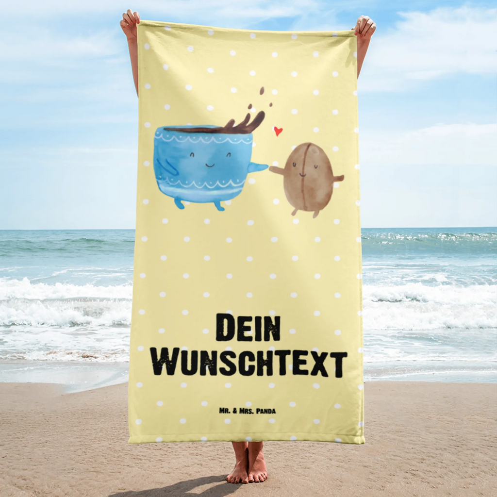 Handtuch mit Namen Kaffee Bohne Personalisiertes Badehandtuch, Handtuch personalisiert, Handtuch mit Namen, Badetuch personalisiert, Handtuch bedrucken, Saunatuch mit Namen, Handtuch Geschenk, Tiermotive, Gute Laune, lustige Sprüche, Tiere, Kaffee, Kaffeebohne, Genuss, Zufriedenheit, Glück