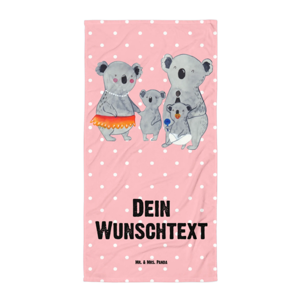 Handtuch mit Namen Koala Familie Personalisiertes Badehandtuch, Handtuch personalisiert, Handtuch mit Namen, Badetuch personalisiert, Handtuch bedrucken, Saunatuch mit Namen, Handtuch Geschenk, Familie, Vatertag, Muttertag, Bruder, Schwester, Mama, Papa, Oma, Opa, Koala, Koalas, Family, Kinder, Geschwister, Familienleben