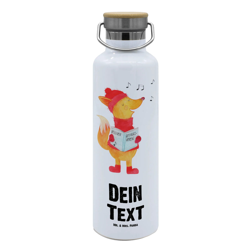 Personalisierte Trinkflasche Fuchs Sänger Personalisierte Trinkflasche, Trinkflasche mit Namen, Trinkflasche bedrucken, Flasche personalisiert, Trinkflasch mit Aufdruck, Trinkflasche Werbegeschenk, Namensaufdruck Trinkflasche, Sportflasche personalisiert, Trinkflasche Sport, Winter, Weihnachten, Weihnachtsdeko, Nikolaus, Advent, Heiligabend, Wintermotiv, Fuchs, Füchse, Sänger, Geschenk Sänger, Singen, Weihnachtslieder