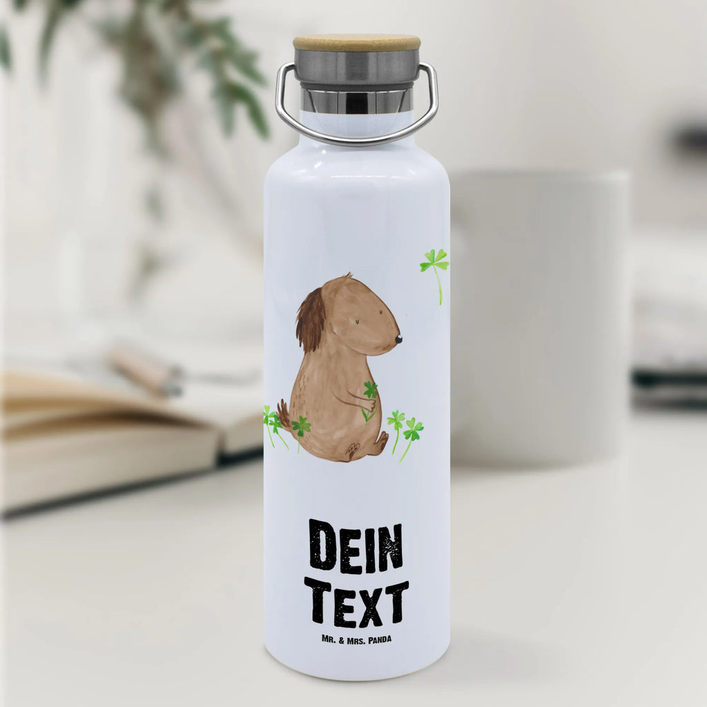 Personalisierte Trinkflasche Hund Kleeblatt Personalisierte Trinkflasche, Trinkflasche mit Namen, Trinkflasche bedrucken, Flasche personalisiert, Trinkflasch mit Aufdruck, Trinkflasche Werbegeschenk, Namensaufdruck Trinkflasche, Sportflasche personalisiert, Trinkflasche Sport, Hund, Hundemotiv, Haustier, Hunderasse, Tierliebhaber, Hundebesitzer, Sprüche, Kleeblatt, Glück, Tagträume, Motivation, Neuanfang, Geschenk, Glücksbringer, Selbstliebe, Achtsamkeit