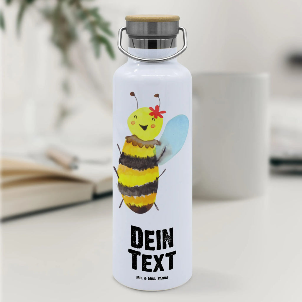 Personalisierte Trinkflasche Biene Happy Personalisierte Trinkflasche, Trinkflasche mit Namen, Trinkflasche bedrucken, Flasche personalisiert, Trinkflasch mit Aufdruck, Trinkflasche Werbegeschenk, Namensaufdruck Trinkflasche, Sportflasche personalisiert, Trinkflasche Sport, Biene, Wespe, Hummel