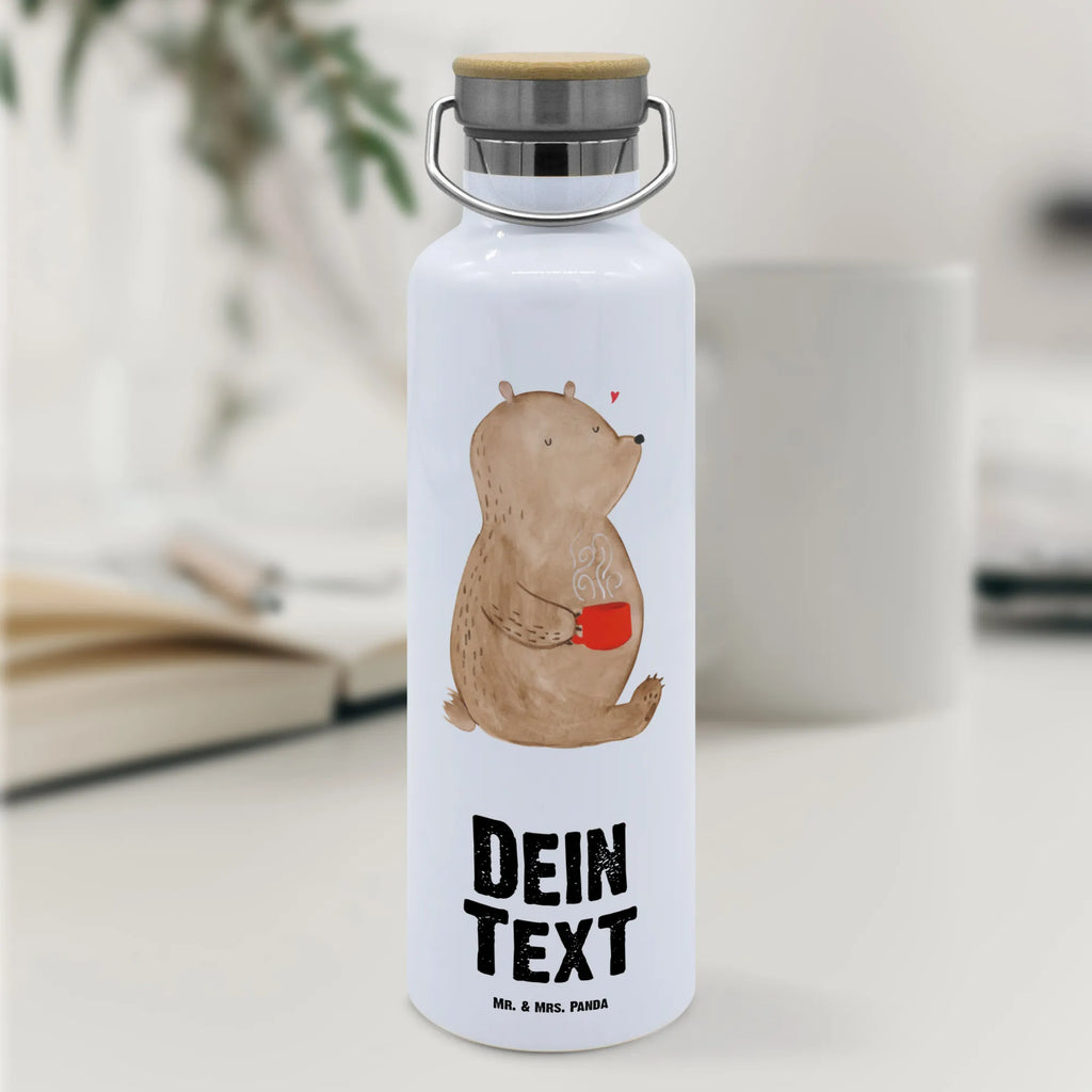 Personalisierte Trinkflasche Bär Kaffee Personalisierte Trinkflasche, Trinkflasche mit Namen, Trinkflasche bedrucken, Flasche personalisiert, Trinkflasch mit Aufdruck, Trinkflasche Werbegeschenk, Namensaufdruck Trinkflasche, Sportflasche personalisiert, Trinkflasche Sport, Bär, Teddy, Teddybär, Kaffee, Coffee, Bären, guten Morgen, Morgenroutine, Welt erobern, Welt retten, Motivation