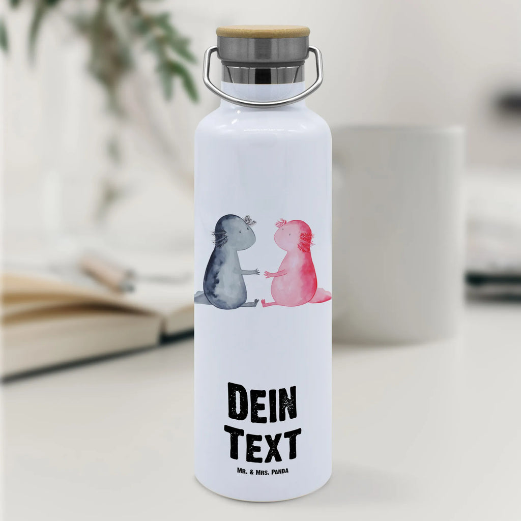 Personalisierte Trinkflasche Axolotl Liebe Personalisierte Trinkflasche, Trinkflasche mit Namen, Trinkflasche bedrucken, Flasche personalisiert, Trinkflasch mit Aufdruck, Trinkflasche Werbegeschenk, Namensaufdruck Trinkflasche, Sportflasche personalisiert, Trinkflasche Sport, Axolotl, Molch, Axolot, Schwanzlurch, Lurch, Lurche, Liebe, große Liebe, Liebesbeweis, Freund, Verlobter, Ehemann, Jahrestag, Valentinstag