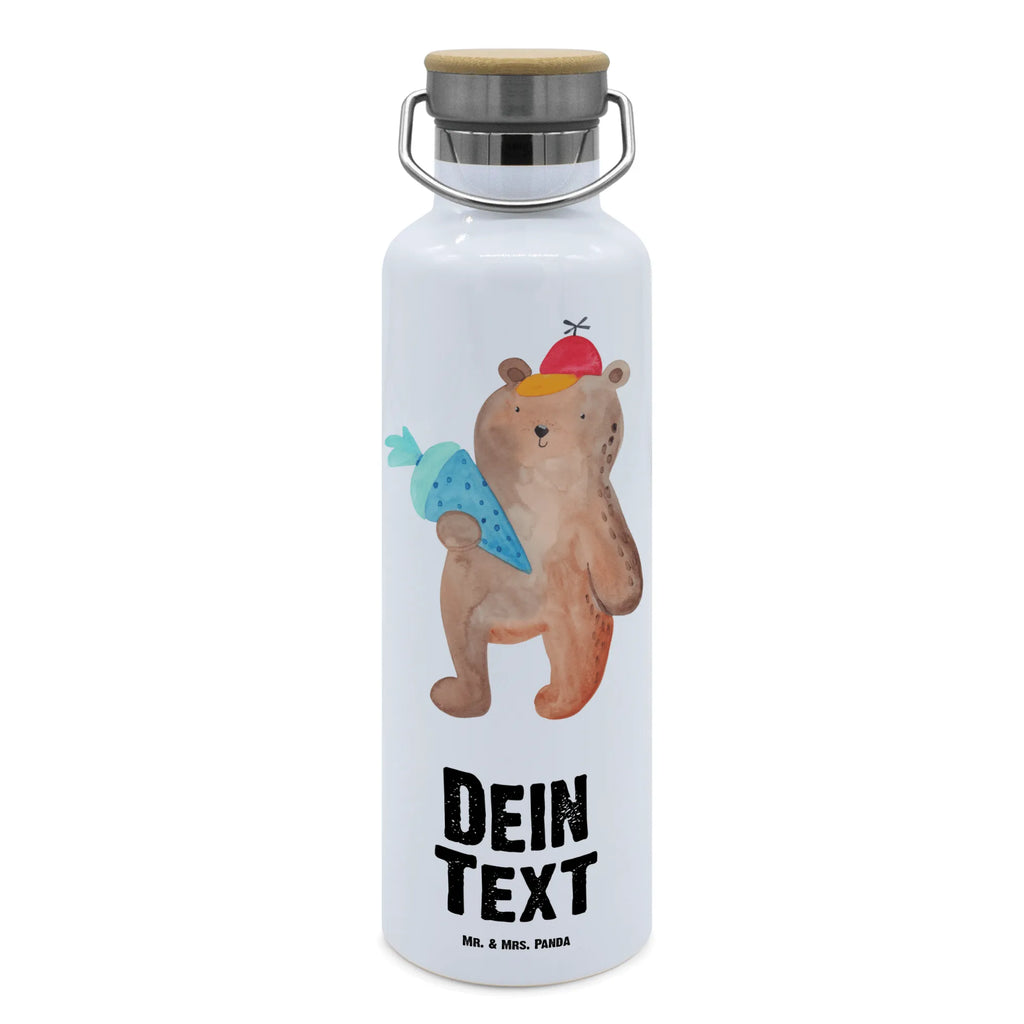 Personalisierte Trinkflasche Bär mit Schultüte Personalisierte Trinkflasche, Trinkflasche mit Namen, Trinkflasche bedrucken, Flasche personalisiert, Trinkflasch mit Aufdruck, Trinkflasche Werbegeschenk, Namensaufdruck Trinkflasche, Sportflasche personalisiert, Trinkflasche Sport, Bär, Teddy, Teddybär, Bär Motiv, Schultüte, Erster Schultag Geschenk, Einschulung Geschenk, Schule Geschenk, Grundschule, Schulanfang, Schulbeginn