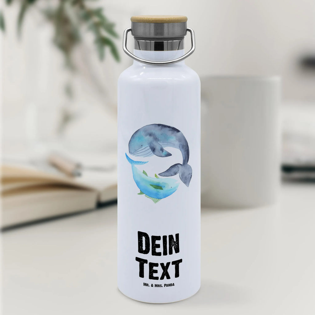 Personalisierte Trinkflasche Walfisch & Thunfisch Personalisierte Trinkflasche, Trinkflasche mit Namen, Trinkflasche bedrucken, Flasche personalisiert, Trinkflasch mit Aufdruck, Trinkflasche Werbegeschenk, Namensaufdruck Trinkflasche, Sportflasche personalisiert, Trinkflasche Sport, Tiermotive, Gute Laune, lustige Sprüche, Tiere, Wal, Wahl, Tunfisch, Wortwitz lustig, Spruch lustig, Flachwitz, Witz, Spruch des Tages, Flachwitz Geschenk