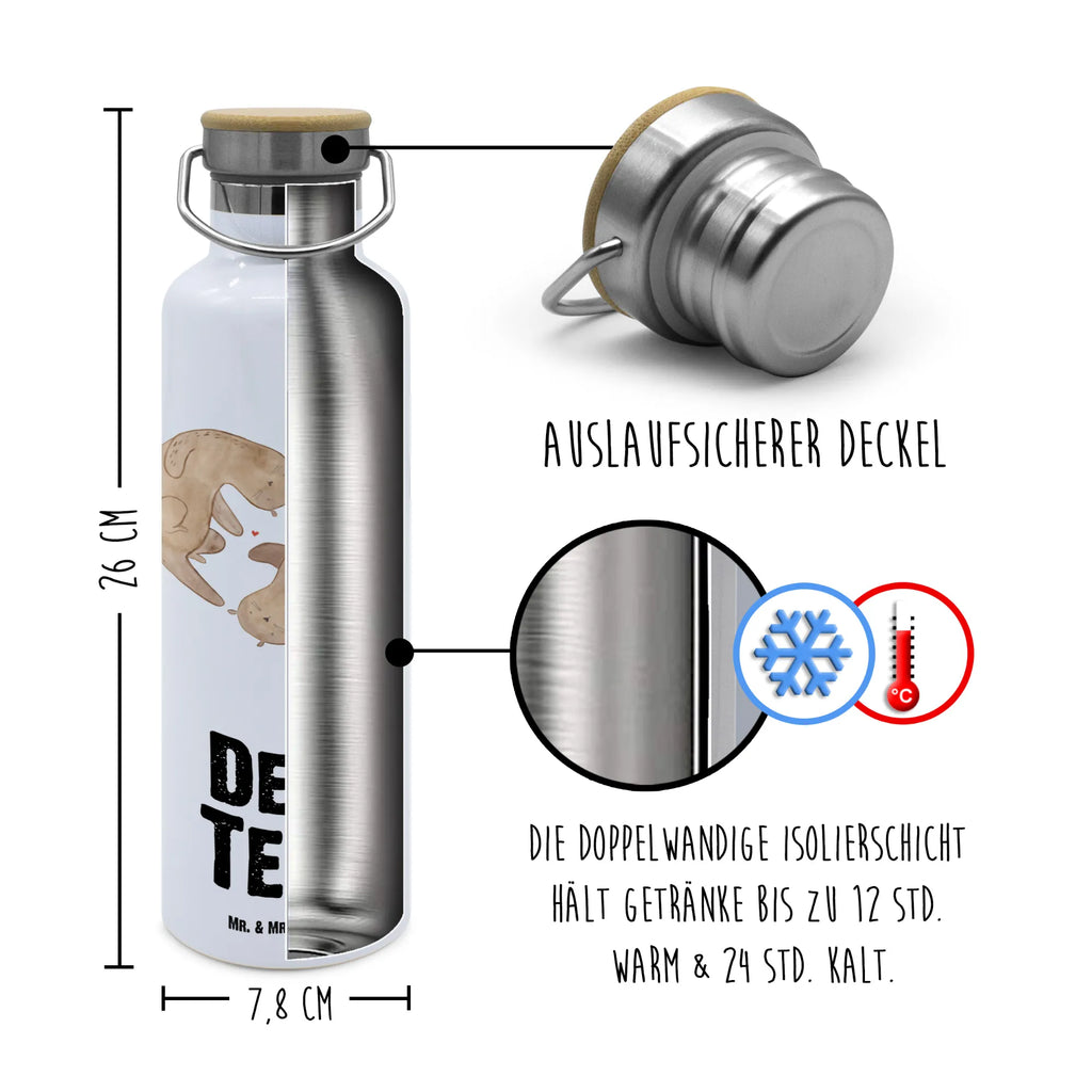 Personalisierte Trinkflasche Otter Herz Personalisierte Trinkflasche, Trinkflasche mit Namen, Trinkflasche bedrucken, Flasche personalisiert, Trinkflasch mit Aufdruck, Trinkflasche Werbegeschenk, Namensaufdruck Trinkflasche, Sportflasche personalisiert, Trinkflasche Sport, Otter, Fischotter, Seeotter, Liebe, Herz, Liebesbeweis, Liebesgeschenk, Bessere Hälfte, Love you, Jahrestag, Hochzeitstag, Verlobung, gemeinsames Leben