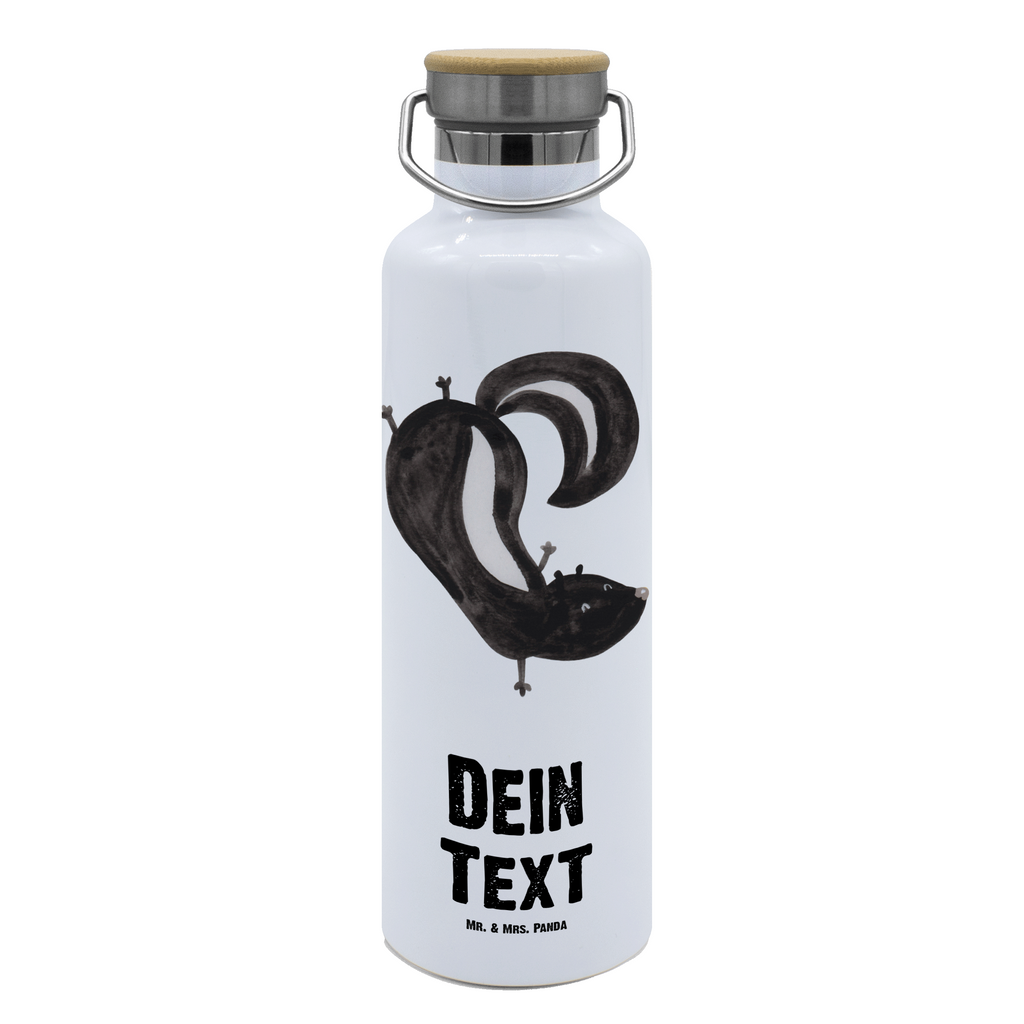 Personalisierte Trinkflasche Stinktier Handstand Personalisierte Trinkflasche, Trinkflasche mit Namen, Trinkflasche bedrucken, Flasche personalisiert, Trinkflasch mit Aufdruck, Trinkflasche Werbegeschenk, Namensaufdruck Trinkflasche, Sportflasche personalisiert, Trinkflasche Sport, Stinktier, Skunk, Wildtier, Raubtier, Stinker, Stinki, Spielplatz, verpielt, Kind