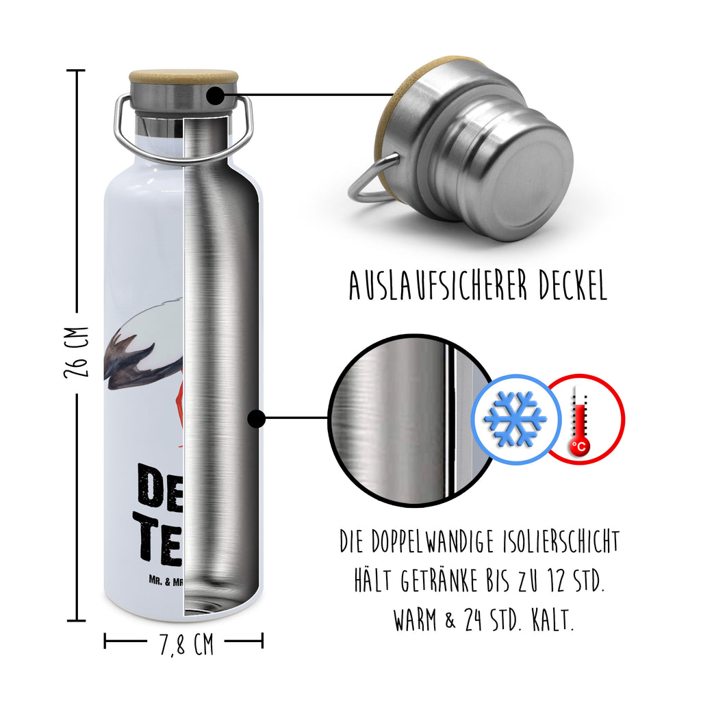 Personalisierte Trinkflasche Storch Personalisierte Trinkflasche, Trinkflasche mit Namen, Trinkflasche bedrucken, Flasche personalisiert, Trinkflasch mit Aufdruck, Trinkflasche Werbegeschenk, Namensaufdruck Trinkflasche, Sportflasche personalisiert, Trinkflasche Sport, Tiermotive, Gute Laune, lustige Sprüche, Tiere, Storch, Störche, Schwangerschaft, Geburt, Mutter, Mütter, Mutter werden, Schwanger, Babybauch, Baby