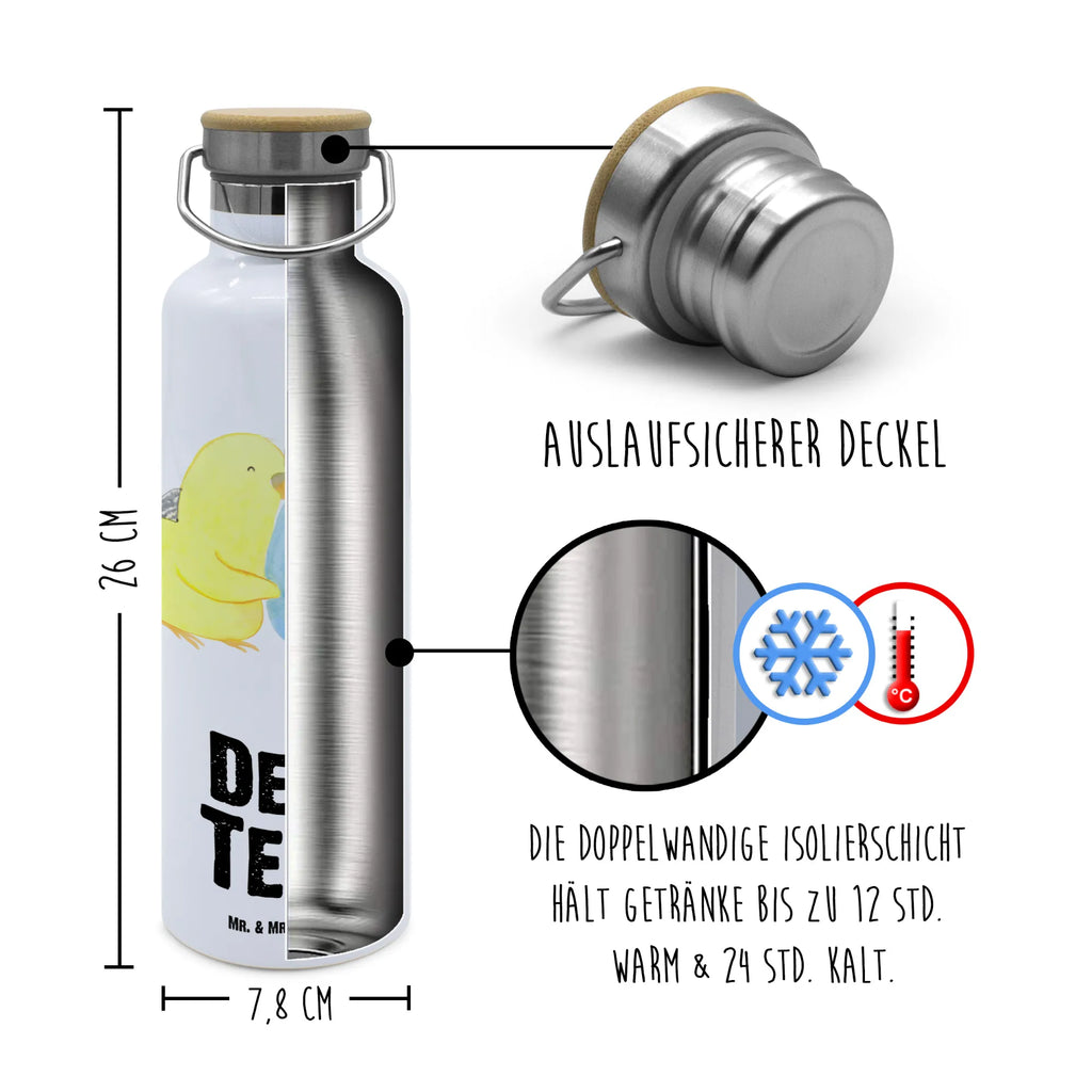 Personalisierte Trinkflasche Wellensittich Liebe Personalisierte Trinkflasche, Trinkflasche mit Namen, Trinkflasche bedrucken, Flasche personalisiert, Trinkflasch mit Aufdruck, Trinkflasche Werbegeschenk, Namensaufdruck Trinkflasche, Sportflasche personalisiert, Trinkflasche Sport, Liebe, Partner, Freund, Freundin, Ehemann, Ehefrau, Heiraten, Verlobung, Heiratsantrag, Liebesgeschenk, Jahrestag, Hocheitstag, Vögel, Wellensittich, Nähe, Kuscheln, Vertrauen