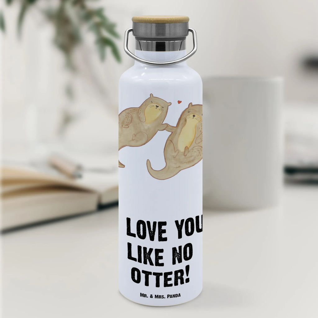 Trinkflasche Otter Hände halten Thermosflasche, Isolierflasche, Edelstahl, Trinkflasche, isoliert, Wamrhaltefunktion, Sportflasche, Flasche zum Sport, Sportlerflasche, Otter, Fischotter, Seeotter, Otter Seeotter See Otter