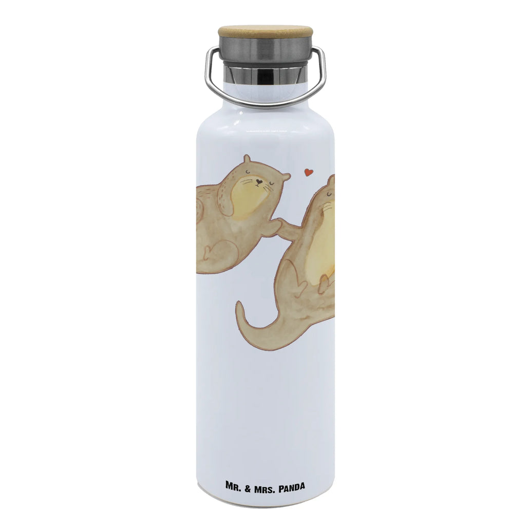 Trinkflasche Otter Hände halten Thermosflasche, Isolierflasche, Edelstahl, Trinkflasche, isoliert, Wamrhaltefunktion, Sportflasche, Flasche zum Sport, Sportlerflasche, Otter, Fischotter, Seeotter, Otter Seeotter See Otter