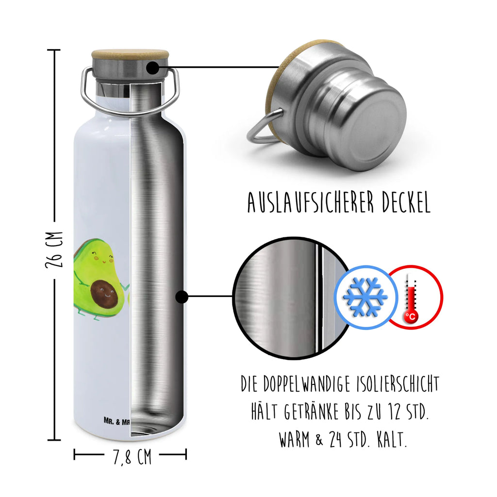 Trinkflasche Avocado Pärchen Thermosflasche, Isolierflasche, Edelstahl, Trinkflasche, isoliert, Wamrhaltefunktion, Sportflasche, Flasche zum Sport, Sportlerflasche, Avocado, Veggie, Vegan, Gesund, Avocuddle, Liebe, Schwangerschaft, Familie, Babyshower, Babyparty, Hochzeit, Kinder, Avocados, Geburt