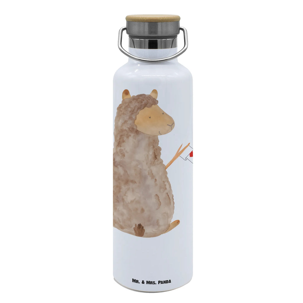 Trinkflasche Alpaka Fahne Thermosflasche, Isolierflasche, Edelstahl, Trinkflasche, isoliert, Wamrhaltefunktion, Sportflasche, Flasche zum Sport, Sportlerflasche, Alpaka, Lama, Alpakas, Lamas, Liebe