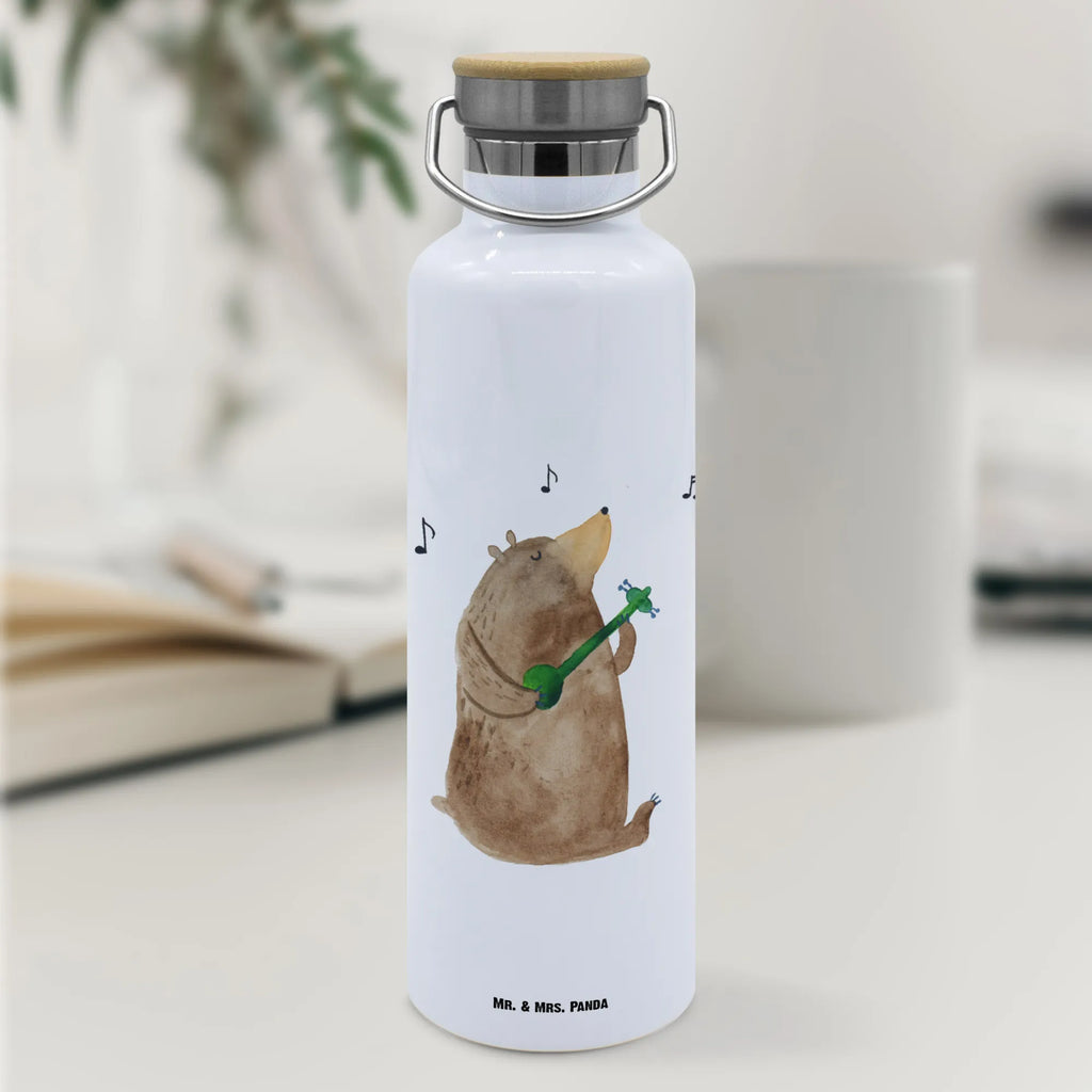 Trinkflasche Bär Lied Thermosflasche, Isolierflasche, Edelstahl, Trinkflasche, isoliert, Wamrhaltefunktion, Sportflasche, Flasche zum Sport, Sportlerflasche, Bär, Teddy, Teddybär, Bärchen, Bear, Liebeslied, Lied, Song, Valentinstag, Valentine, Geschenk, Partner, Liebe, Freundin, Frau, Herz, Spruch