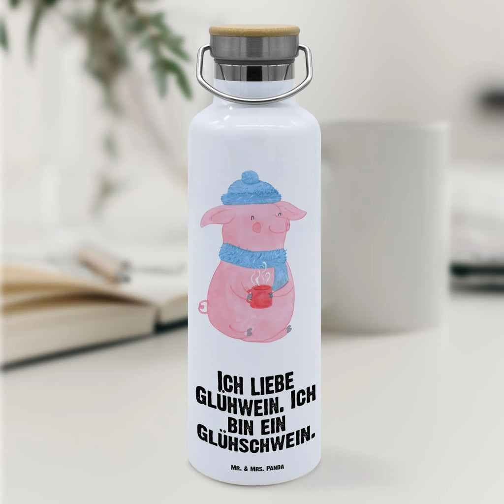 Trinkflasche Schwein Glühwein Thermosflasche, Isolierflasche, Edelstahl, Trinkflasche, isoliert, Wamrhaltefunktion, Sportflasche, Flasche zum Sport, Sportlerflasche, Winter, Weihnachten, Weihnachtsdeko, Nikolaus, Advent, Heiligabend, Wintermotiv, Glühschwein, Glühwein, Weihnachtsmarkt, Punsch