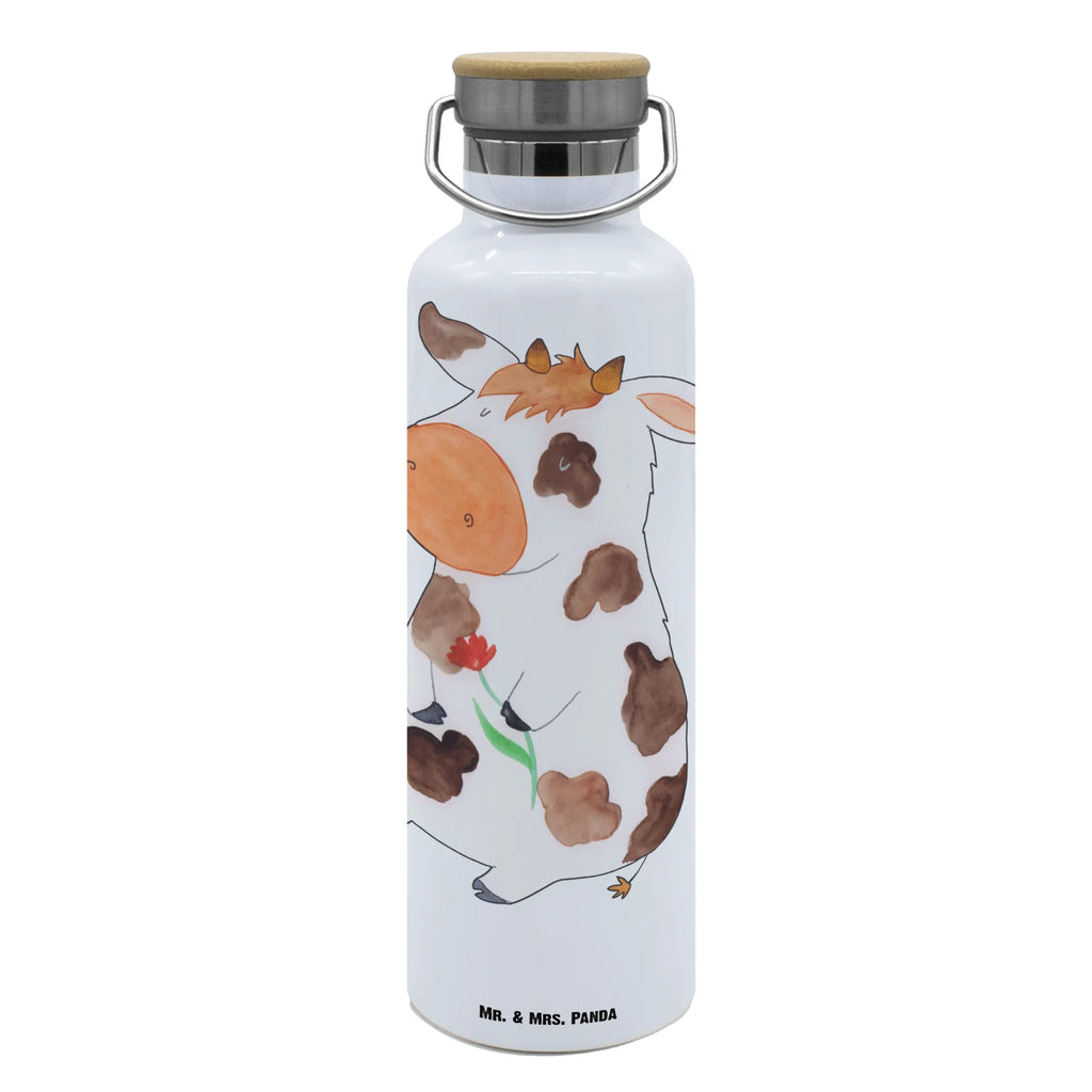 Trinkflasche Kuh Thermosflasche, Isolierflasche, Edelstahl, Trinkflasche, isoliert, Wamrhaltefunktion, Sportflasche, Flasche zum Sport, Sportlerflasche, Bauernhof, Hoftiere, Landwirt, Landwirtin, Kuh, Kühe, Träume, Flausen, Spruch, Magie, Motivtion, Hof, Milch, Milchkuh