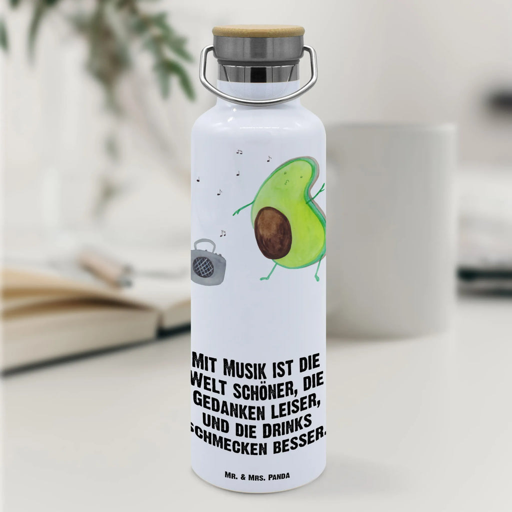 Trinkflasche Avocado Tanzen Thermosflasche, Isolierflasche, Edelstahl, Trinkflasche, isoliert, Wamrhaltefunktion, Sportflasche, Flasche zum Sport, Sportlerflasche, Avocado, Veggie, Vegan, Gesund