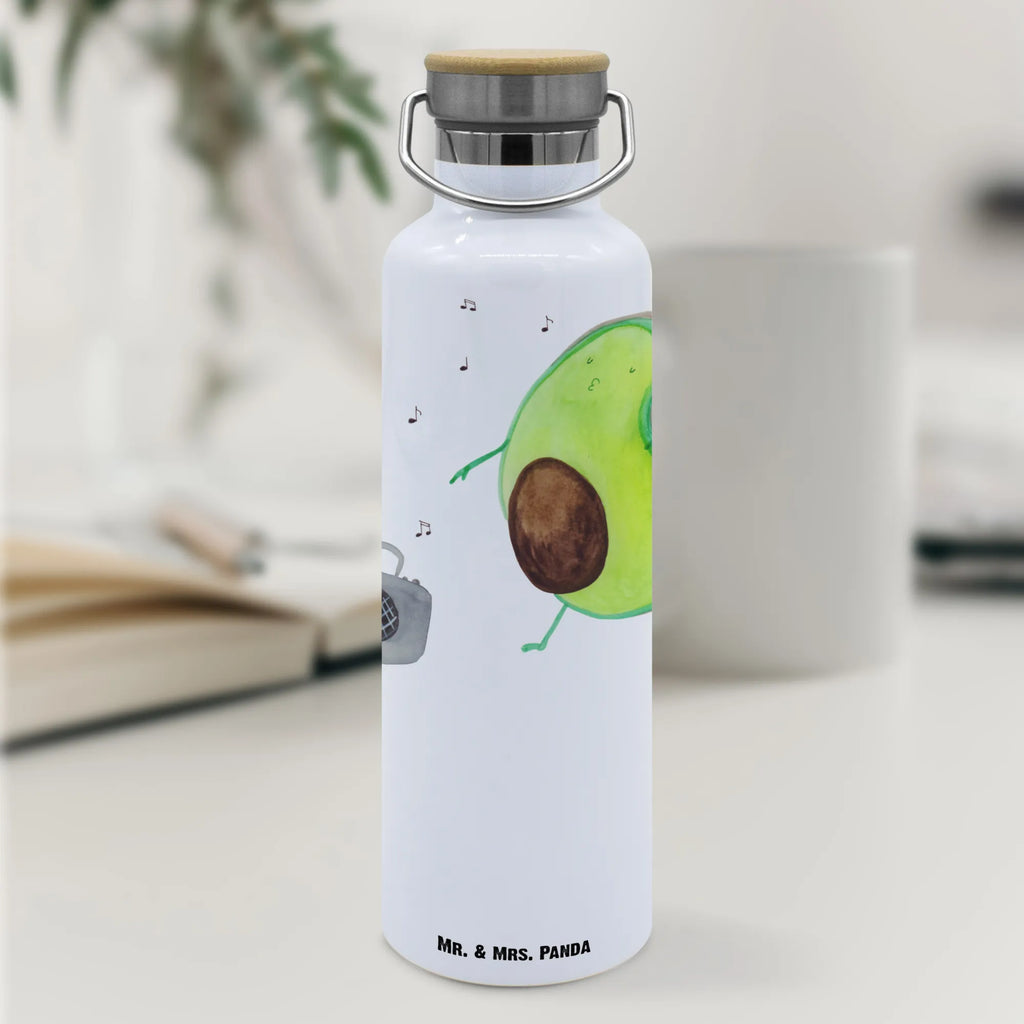 Trinkflasche Avocado Tanzen Thermosflasche, Isolierflasche, Edelstahl, Trinkflasche, isoliert, Wamrhaltefunktion, Sportflasche, Flasche zum Sport, Sportlerflasche, Avocado, Veggie, Vegan, Gesund