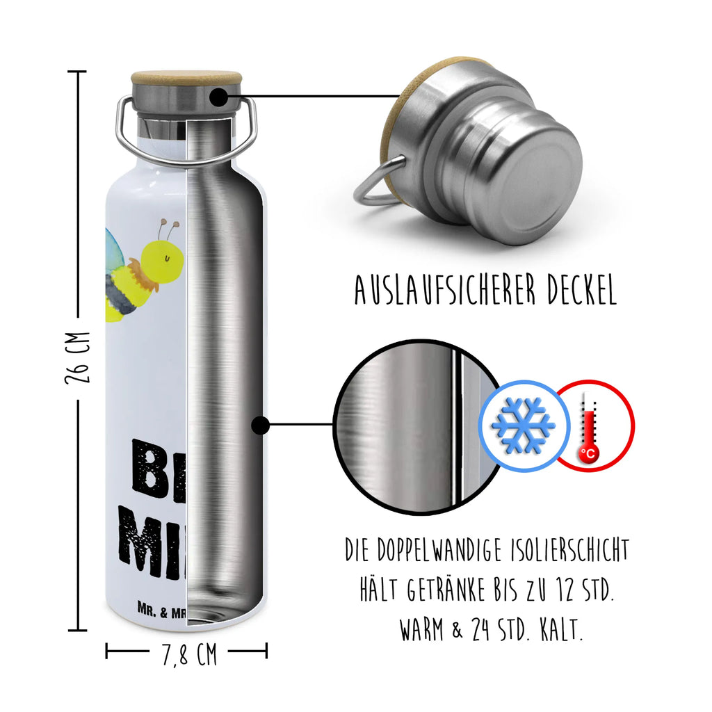 Trinkflasche Biene Liebe Thermosflasche, Isolierflasche, Edelstahl, Trinkflasche, isoliert, Wamrhaltefunktion, Sportflasche, Flasche zum Sport, Sportlerflasche, Biene, Wespe, Hummel