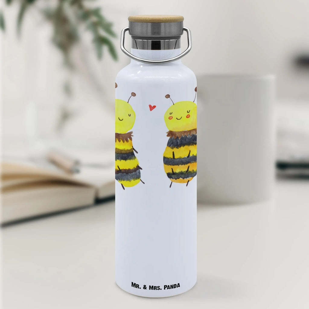 Trinkflasche Biene Verliebt Thermosflasche, Isolierflasche, Edelstahl, Trinkflasche, isoliert, Wamrhaltefunktion, Sportflasche, Flasche zum Sport, Sportlerflasche, Biene, Wespe, Hummel