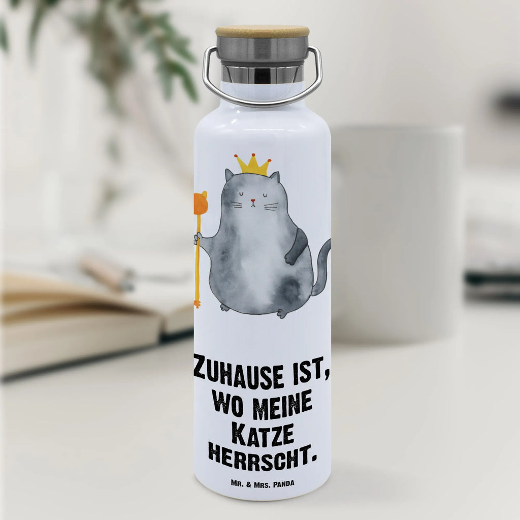 Trinkflasche Katze König Thermosflasche, Isolierflasche, Edelstahl, Trinkflasche, isoliert, Wamrhaltefunktion, Sportflasche, Flasche zum Sport, Sportlerflasche, Katze, Katzenmotiv, Katzenfan, Katzendeko, Katzenfreund, Katzenliebhaber, Katzenprodukte, Katzenartikel, Katzenaccessoires, Katzensouvenirs, Katzenliebhaberprodukte, Katzenmotive, Katzen, Kater, Mietze, Cat, Cats, Katzenhalter, Katzenbesitzerin, Haustier, König, Königin, Queen, Familie, Mietzhaus, Wohnung, erste eigenen Wohnung, Umzug, Einzug