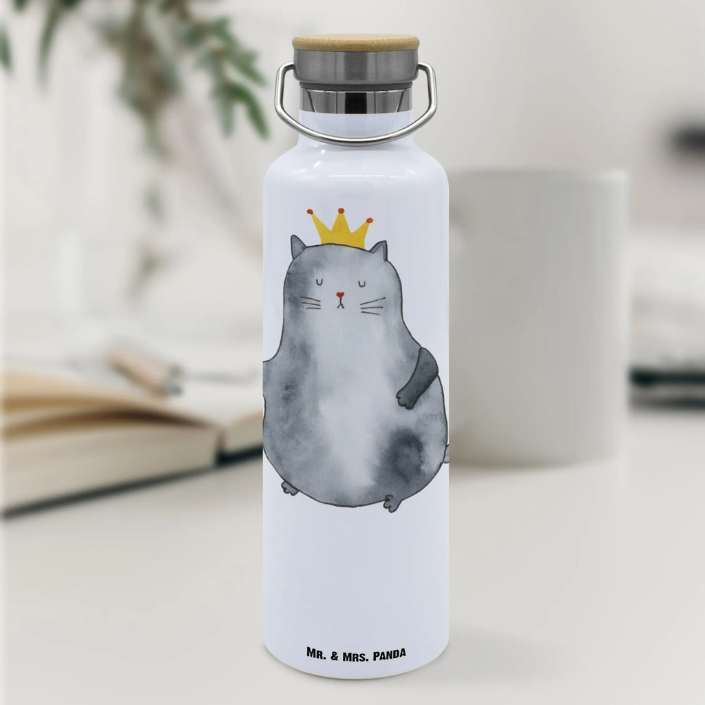 Trinkflasche Katze König Thermosflasche, Isolierflasche, Edelstahl, Trinkflasche, isoliert, Wamrhaltefunktion, Sportflasche, Flasche zum Sport, Sportlerflasche, Katze, Katzenmotiv, Katzenfan, Katzendeko, Katzenfreund, Katzenliebhaber, Katzenprodukte, Katzenartikel, Katzenaccessoires, Katzensouvenirs, Katzenliebhaberprodukte, Katzenmotive, Katzen, Kater, Mietze, Cat, Cats, Katzenhalter, Katzenbesitzerin, Haustier, König, Königin, Queen, Familie, Mietzhaus, Wohnung, erste eigenen Wohnung, Umzug, Einzug