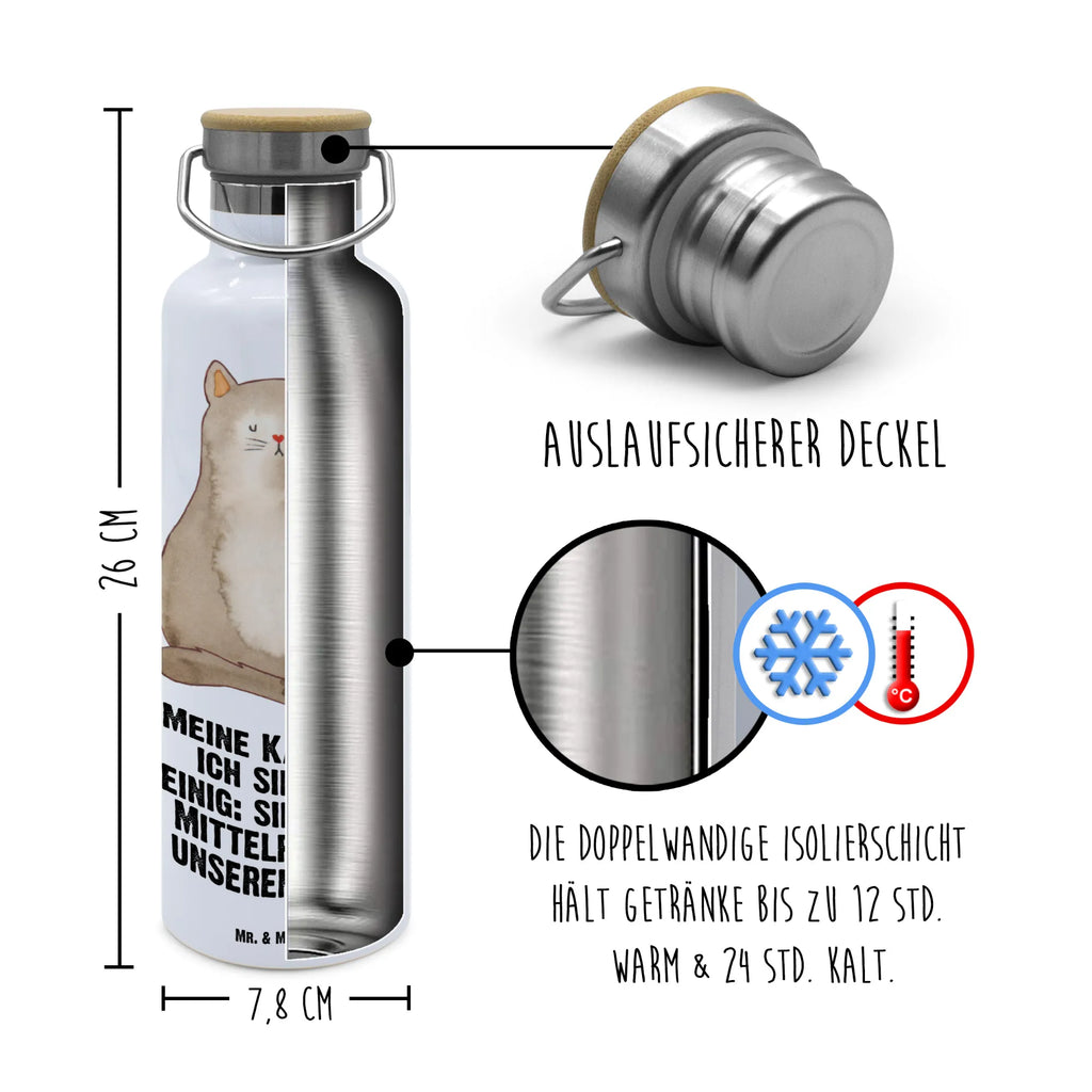 Trinkflasche Katze Sitzen Thermosflasche, Isolierflasche, Edelstahl, Trinkflasche, isoliert, Wamrhaltefunktion, Sportflasche, Flasche zum Sport, Sportlerflasche, Katze, Katzenmotiv, Katzenfan, Katzendeko, Katzenfreund, Katzenliebhaber, Katzenprodukte, Katzenartikel, Katzenaccessoires, Katzensouvenirs, Katzenliebhaberprodukte, Katzenmotive, Katzen, Kater, Mietze, Cat, Cats, Katzenhalter, Katzenbesitzerin, Haustier, Katzenliebe, Lebensinhalt, Liebe, Mittelpunkt, Familie