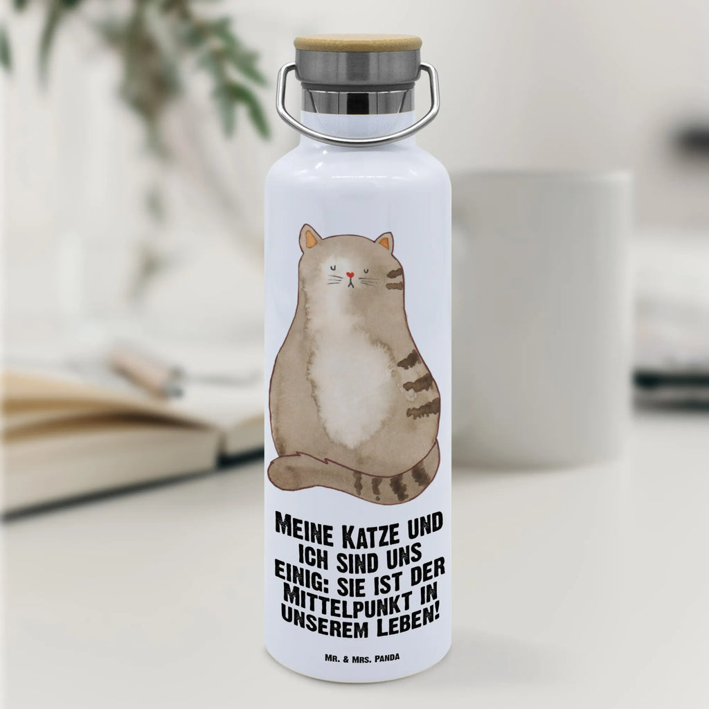 Trinkflasche Katze Sitzen Thermosflasche, Isolierflasche, Edelstahl, Trinkflasche, isoliert, Wamrhaltefunktion, Sportflasche, Flasche zum Sport, Sportlerflasche, Katze, Katzenmotiv, Katzenfan, Katzendeko, Katzenfreund, Katzenliebhaber, Katzenprodukte, Katzenartikel, Katzenaccessoires, Katzensouvenirs, Katzenliebhaberprodukte, Katzenmotive, Katzen, Kater, Mietze, Cat, Cats, Katzenhalter, Katzenbesitzerin, Haustier, Katzenliebe, Lebensinhalt, Liebe, Mittelpunkt, Familie