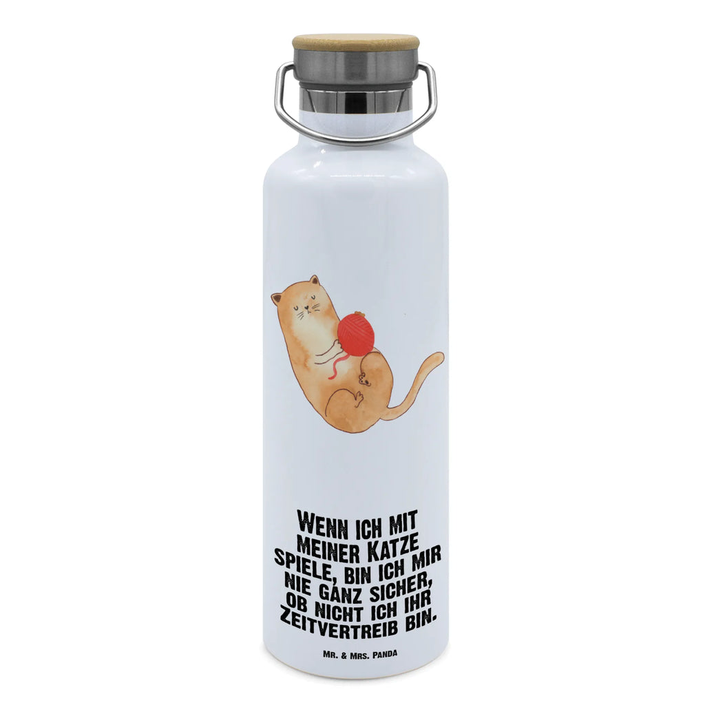 Trinkflasche Katze Wolle Thermosflasche, Isolierflasche, Edelstahl, Trinkflasche, isoliert, Wamrhaltefunktion, Sportflasche, Flasche zum Sport, Sportlerflasche, Katze, Katzenmotiv, Katzenfan, Katzendeko, Katzenfreund, Katzenliebhaber, Katzenprodukte, Katzenartikel, Katzenaccessoires, Katzensouvenirs, Katzenliebhaberprodukte, Katzenmotive, Katzen, Kater, Mietze, Cat, Cats, Katzenhalter, Katzenbesitzerin, Haustier, Wollknäuel, Wolle, Spielen, Spiel, verspielt