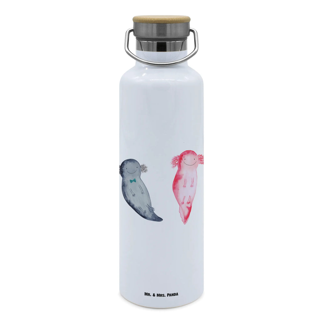 Trinkflasche Axolotl Freundin Thermosflasche, Isolierflasche, Edelstahl, Trinkflasche, isoliert, Wamrhaltefunktion, Sportflasche, Flasche zum Sport, Sportlerflasche, Axolotl, Molch, Axolot, Schwanzlurch, Lurch, Lurche, Liebe, große Liebe, Liebesbeweis, Freund, Verlobter, Ehemann, Jahrestag, Valentinstag