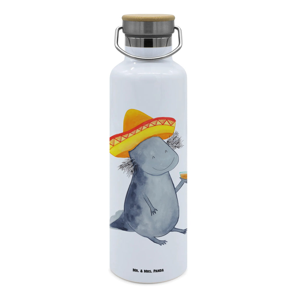 Trinkflasche Axolotl Tequila Thermosflasche, Isolierflasche, Edelstahl, Trinkflasche, isoliert, Wamrhaltefunktion, Sportflasche, Flasche zum Sport, Sportlerflasche, Axolotl, Molch, Mexico, Mexiko, Sombrero, Zitrone, Tequila, Motivation, Spruch, Schwanzlurch, Lurch, Lurche, Axolot, Feuerdrache, Feuersalamander