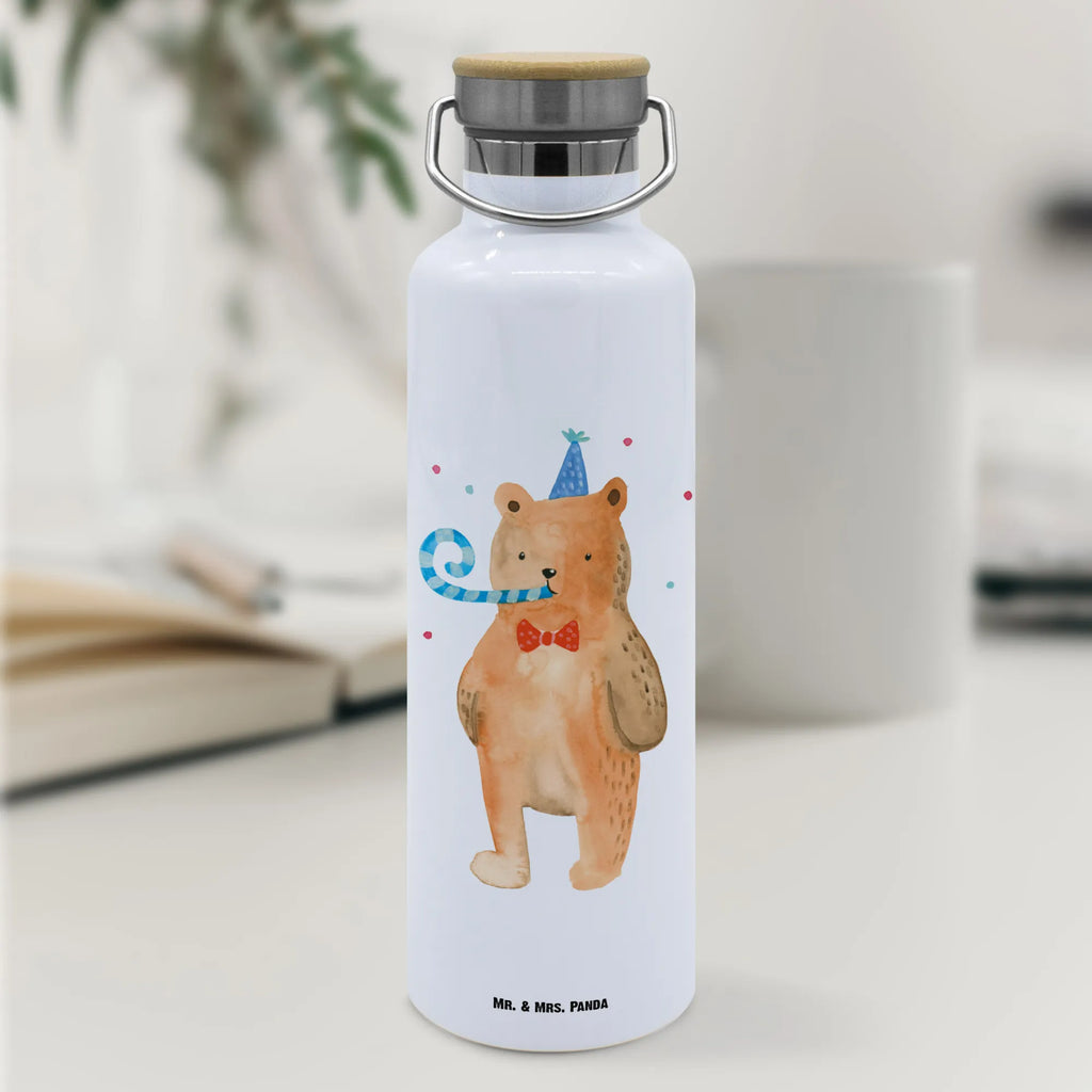 Trinkflasche Bär Geburtstag Thermosflasche, Isolierflasche, Edelstahl, Trinkflasche, isoliert, Wamrhaltefunktion, Sportflasche, Flasche zum Sport, Sportlerflasche, Bär, Teddy, Teddybär, Happy Birthday, Alles Gute, Glückwunsch, Geburtstag