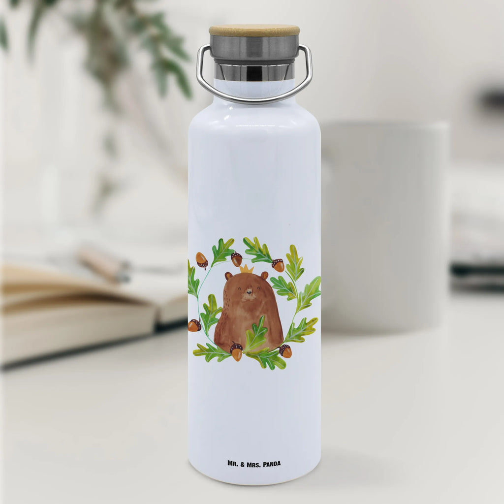 Trinkflasche Bär König Thermosflasche, Isolierflasche, Edelstahl, Trinkflasche, isoliert, Wamrhaltefunktion, Sportflasche, Flasche zum Sport, Sportlerflasche, Bär, Teddy, Teddybär, Papa, Papa Bär, bester Vater, bester Papa, weltbester Papa, Vatertag, Vater, Dad, Daddy, Papi