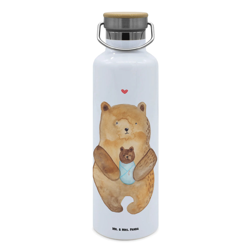 Trinkflasche Bär Baby Thermosflasche, Isolierflasche, Edelstahl, Trinkflasche, isoliert, Wamrhaltefunktion, Sportflasche, Flasche zum Sport, Sportlerflasche, Bär, Teddy, Teddybär, Eltern, Mutter, Baby, Taufe, Geburt, Nichte, Neffe, Enkel, Enkelin, Täufling, Geburtstag, Glückwunsch