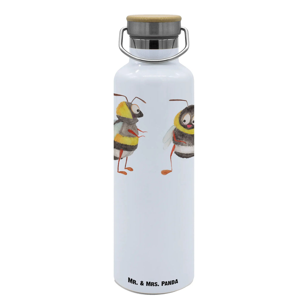 Trinkflasche Hummeln Kleeblatt Thermosflasche, Isolierflasche, Edelstahl, Trinkflasche, isoliert, Wamrhaltefunktion, Sportflasche, Flasche zum Sport, Sportlerflasche, Tiermotive, Gute Laune, lustige Sprüche, Tiere, Hummel, Biene, Spruch positiv, Biene Deko, Spruch schön, glücklich sein, glücklich werden, Spruch fröhlich