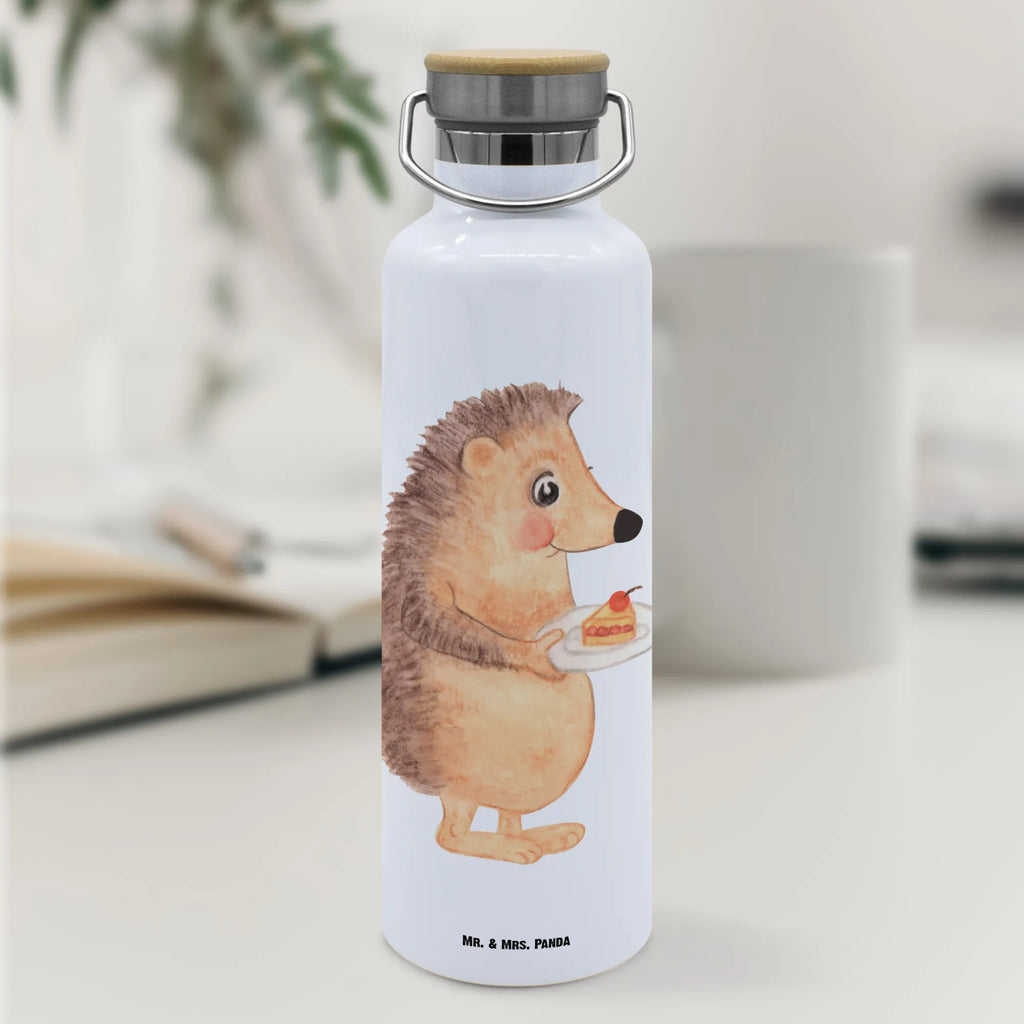 Trinkflasche Igel Kuchenstück Thermosflasche, Isolierflasche, Edelstahl, Trinkflasche, isoliert, Wamrhaltefunktion, Sportflasche, Flasche zum Sport, Sportlerflasche, Tiermotive, Gute Laune, lustige Sprüche, Tiere, Igel, Essen Spruch, Kuchen, Backen Geschenk, Kuchen backen, Einladung Party, Geburtstagskuchen, Torte