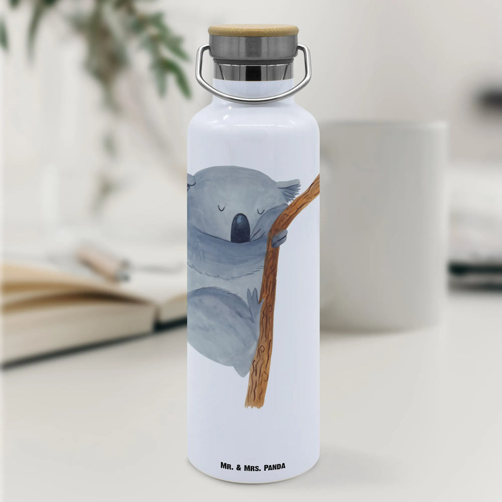 Trinkflasche Koalabär Thermosflasche, Isolierflasche, Edelstahl, Trinkflasche, isoliert, Wamrhaltefunktion, Sportflasche, Flasche zum Sport, Sportlerflasche, Tiermotive, Gute Laune, lustige Sprüche, Tiere, Koala, träumen, Traum, schlafen, Schlafzimmer, Traumland, Bär, Koalabär