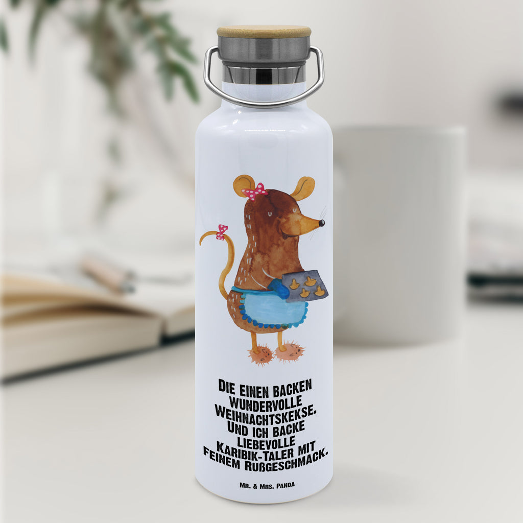 Trinkflasche Maus Kekse Thermosflasche, Isolierflasche, Edelstahl, Trinkflasche, isoliert, Wamrhaltefunktion, Sportflasche, Flasche zum Sport, Sportlerflasche, Winter, Weihnachten, Weihnachtsdeko, Nikolaus, Advent, Heiligabend, Wintermotiv, Maus, Kekse, backen, Weihnachtskekse, Plätzchen, Weihnachtsbäckerei, Chaosqueen