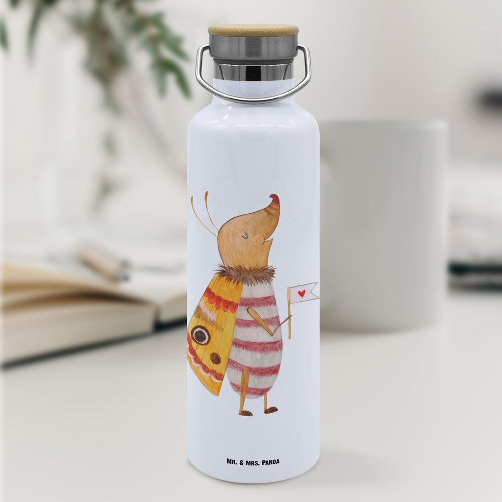 Trinkflasche Nachtfalter Fähnchen Thermosflasche, Isolierflasche, Edelstahl, Trinkflasche, isoliert, Wamrhaltefunktion, Sportflasche, Flasche zum Sport, Sportlerflasche, Tiermotive, Gute Laune, lustige Sprüche, Tiere, Nachtfalter, Käfer, Spruch lustig, Spruch witzig, süß, niedlich, Küche Deko, Was kostet die Welt