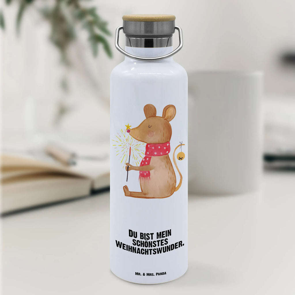 Trinkflasche Maus Weihnachten Thermosflasche, Isolierflasche, Edelstahl, Trinkflasche, isoliert, Wamrhaltefunktion, Sportflasche, Flasche zum Sport, Sportlerflasche, Winter, Weihnachten, Weihnachtsdeko, Nikolaus, Advent, Heiligabend, Wintermotiv, Frohe Weihnachten, Weihnachtsgruß, Weihnachtsmotiv, Maus, Mäuschen, Weihnachtswunder