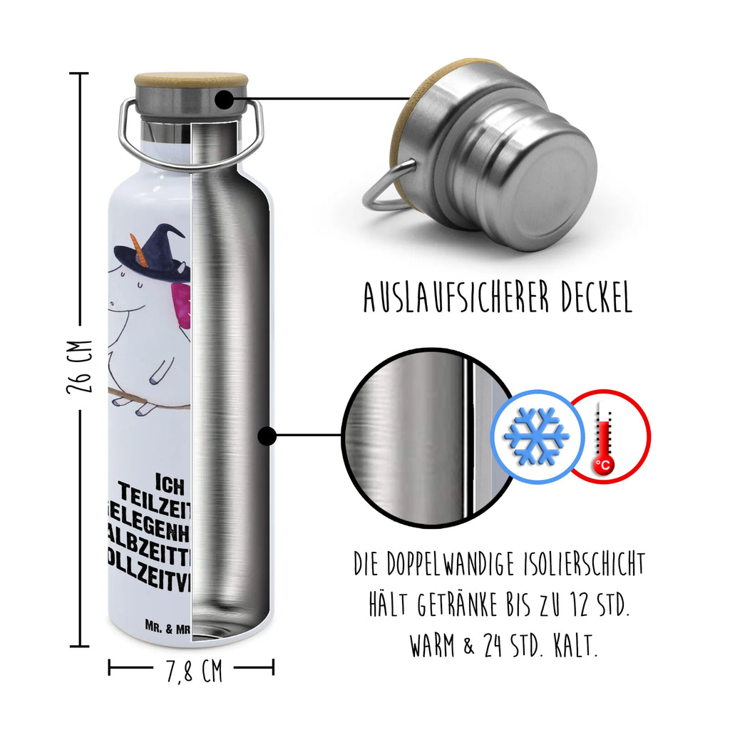 Trinkflasche Einhorn Hexe Thermosflasche, Isolierflasche, Edelstahl, Trinkflasche, isoliert, Wamrhaltefunktion, Sportflasche, Flasche zum Sport, Sportlerflasche, Einhorn, Einhörner, Einhorn Deko, Pegasus, Unicorn, Frau, Ehefrau, Hexe, Teufel, Engel, Verrückte, Freundin, Leben, Zicke