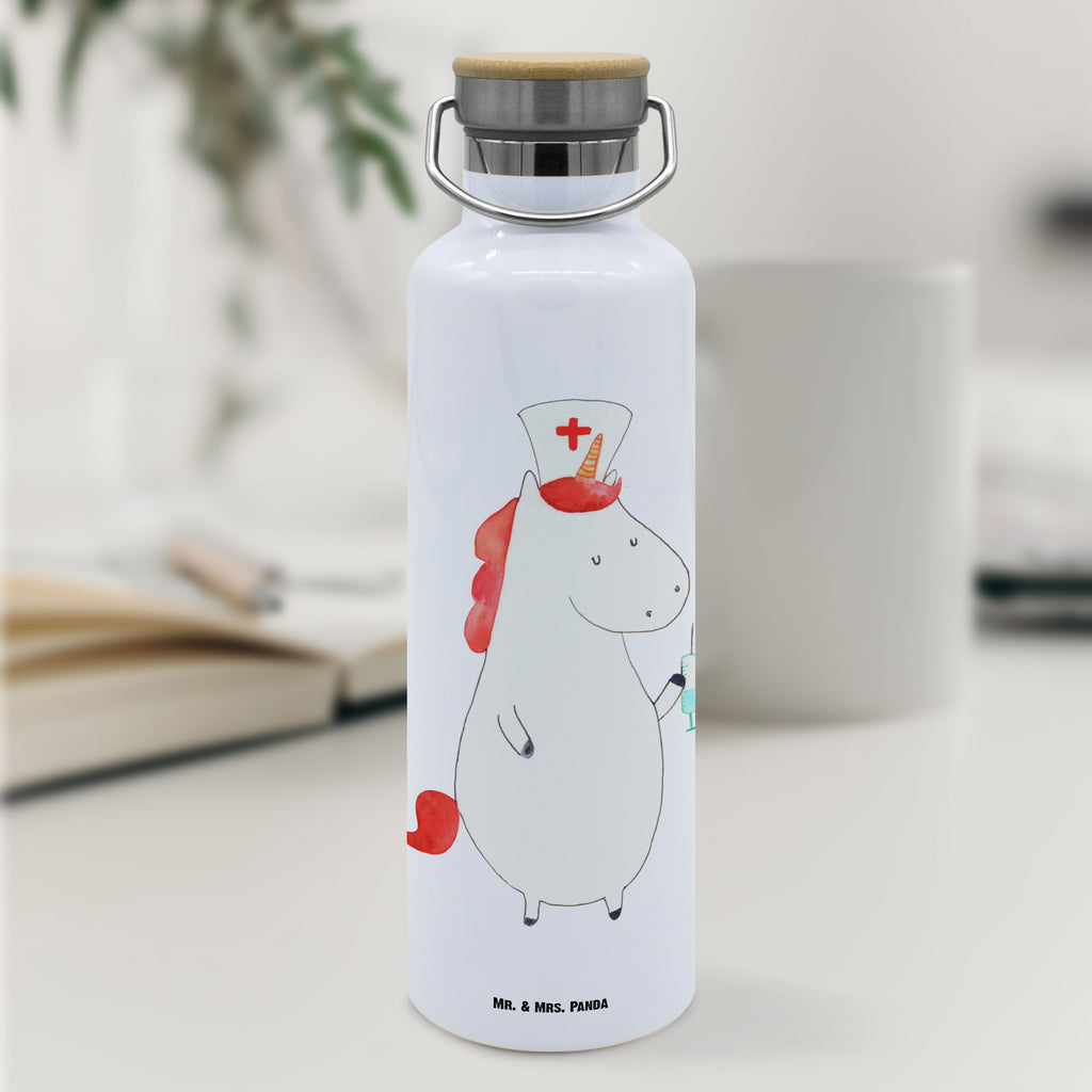 Trinkflasche Einhorn Krankenschwester Thermosflasche, Isolierflasche, Edelstahl, Trinkflasche, isoliert, Wamrhaltefunktion, Sportflasche, Flasche zum Sport, Sportlerflasche, Einhorn, Einhörner, Einhorn Deko, Pegasus, Unicorn, Krankenschwester Geschenk, Krankenpfleger Geschenk, Krankenpflegerin, Krankenschwester Dankeschön, Krankenhaus, Ärztin Geschenk