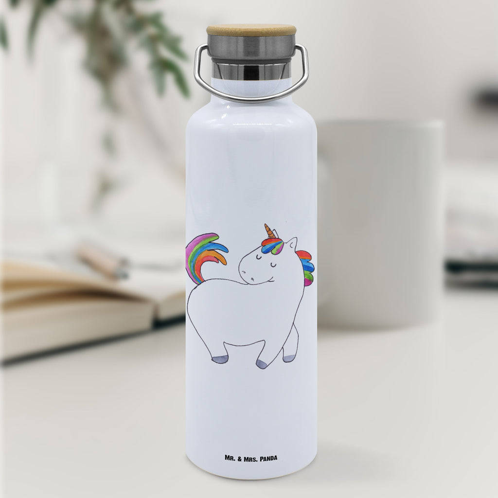 Trinkflasche Einhorn Stolzieren Thermosflasche, Isolierflasche, Edelstahl, Trinkflasche, isoliert, Wamrhaltefunktion, Sportflasche, Flasche zum Sport, Sportlerflasche, Einhorn, Einhörner, Einhorn Deko, Unicorn, stolz, anders, bunt, Pferd, Reiter, Reiten, Freundin, Geschenk