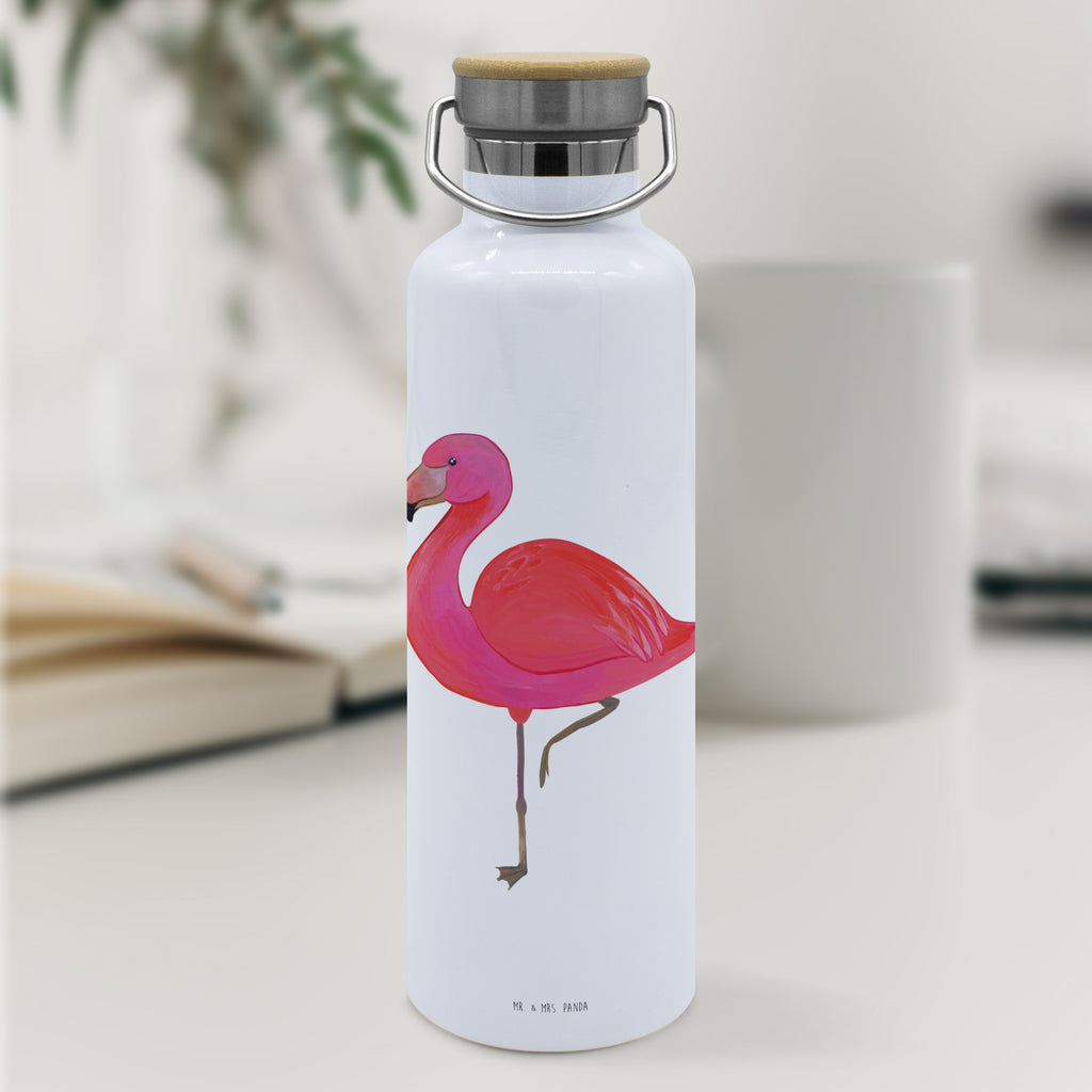 Trinkflasche Flamingo Classic Thermosflasche, Isolierflasche, Edelstahl, Trinkflasche, isoliert, Wamrhaltefunktion, Sportflasche, Flasche zum Sport, Sportlerflasche, Flamingo, Einzigartig, Selbstliebe, Stolz, ich, für mich, Spruch, Freundin, Freundinnen, Außenseiter, Sohn, Tochter, Geschwister