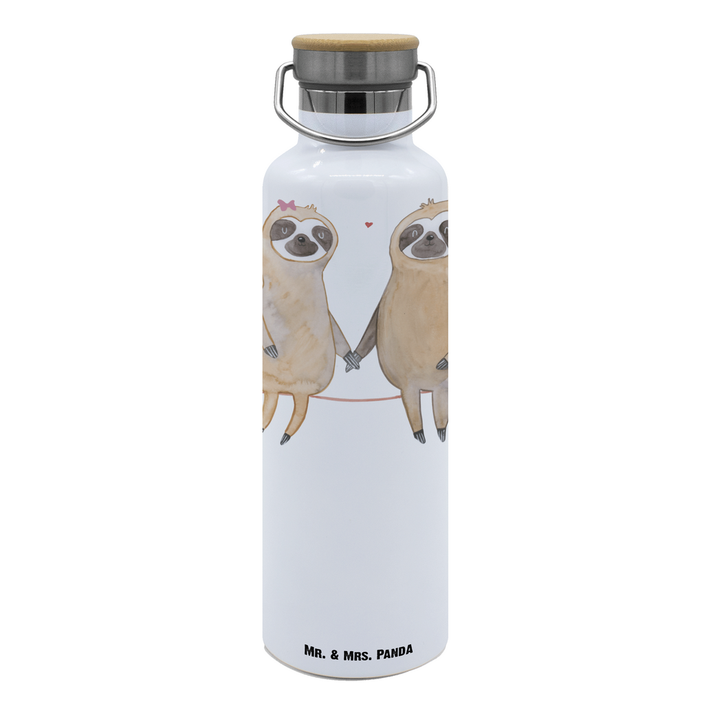 Trinkflasche Faultier Pärchen Thermosflasche, Isolierflasche, Edelstahl, Trinkflasche, isoliert, Wamrhaltefunktion, Sportflasche, Flasche zum Sport, Sportlerflasche, Faultier, Faultier Geschenk, Faultier Deko, Faultiere, faul, Lieblingstier, Liebe, Liebespaar, Faultierliebe, Faultierpärchen, verliebt, verlobt, gemeinsam, relaxen, Pärchen, Beziehung, Langsamkeit