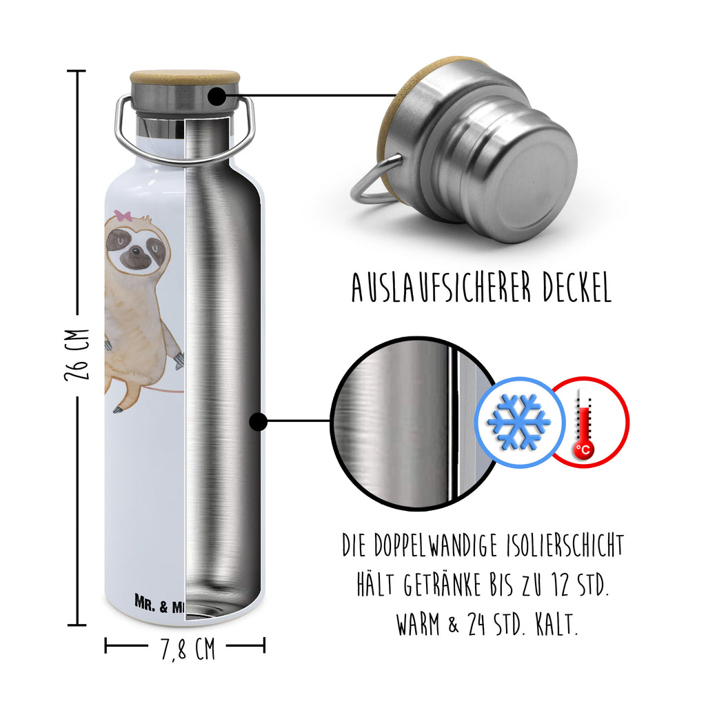 Trinkflasche Faultier Pärchen Thermosflasche, Isolierflasche, Edelstahl, Trinkflasche, isoliert, Wamrhaltefunktion, Sportflasche, Flasche zum Sport, Sportlerflasche, Faultier, Faultier Geschenk, Faultier Deko, Faultiere, faul, Lieblingstier, Liebe, Liebespaar, Faultierliebe, Faultierpärchen, verliebt, verlobt, gemeinsam, relaxen, Pärchen, Beziehung, Langsamkeit