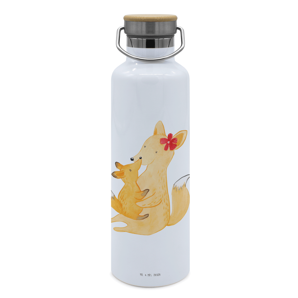 Trinkflasche Fuchs Mama Thermosflasche, Isolierflasche, Edelstahl, Trinkflasche, isoliert, Wamrhaltefunktion, Sportflasche, Flasche zum Sport, Sportlerflasche, Familie, Vatertag, Muttertag, Bruder, Schwester, Mama, Papa, Oma, Opa, Mutter, Tochter, Lieblingstochter, Beste Tochter, Geschenk