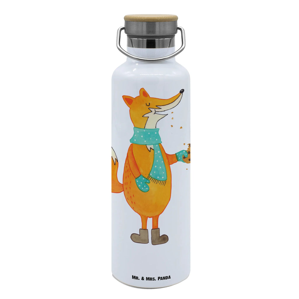 Trinkflasche Fuchs Keks Thermosflasche, Isolierflasche, Edelstahl, Trinkflasche, isoliert, Wamrhaltefunktion, Sportflasche, Flasche zum Sport, Sportlerflasche, Fuchs, Füchse, Backen Spruch, Kekse, Winter, Weihnachtszeit, Plätzchen, Liebe, Küche Deko